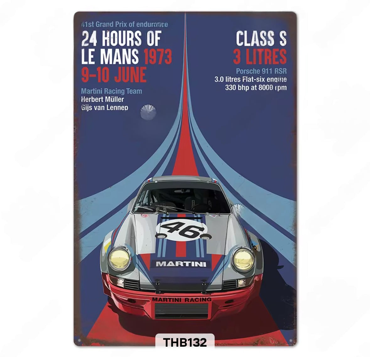 24 Hours of Le Mans Metal Sign #2